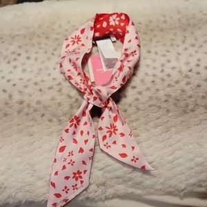 Kate spade reversible love posie skinny scarf